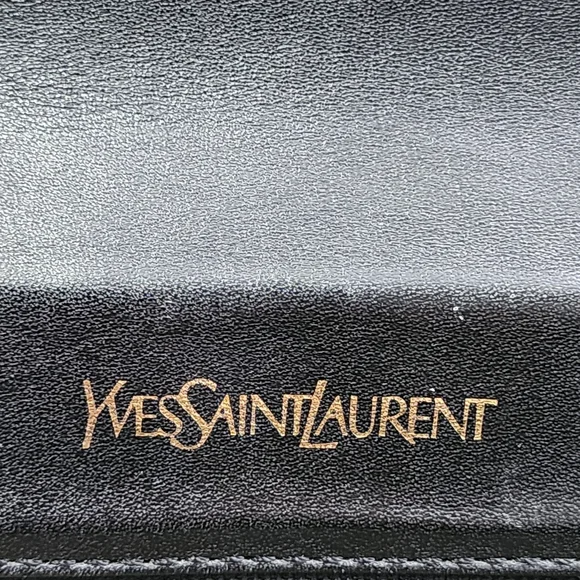 Authentic Black Leather Vintage YSL clutch With Digital COA - Picture 7 of 12